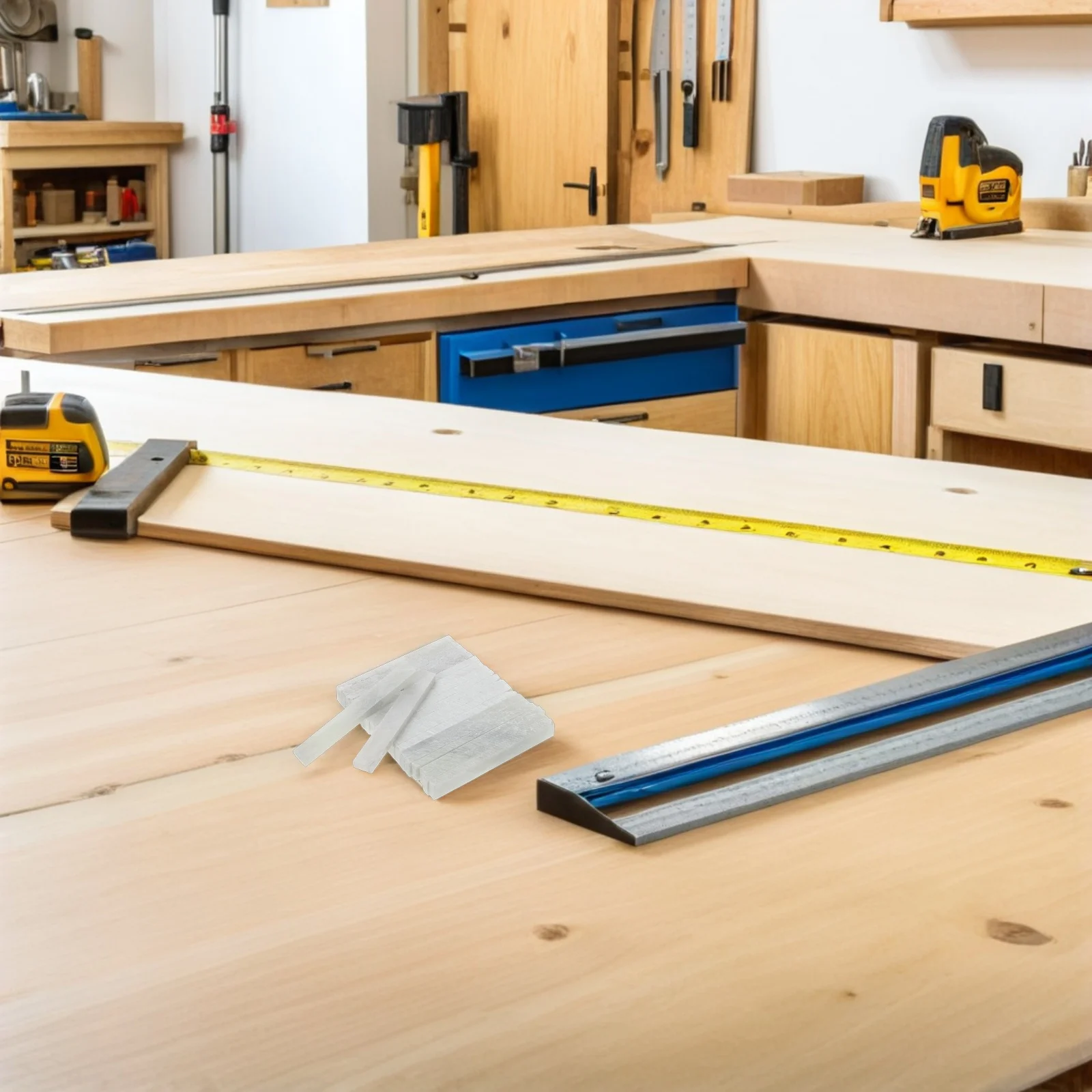 

42Pcs Flat Soapstone Industrial Marking Pens Thick Wide Natural White Soapstone Chalk Welding Carving Scribe Tools