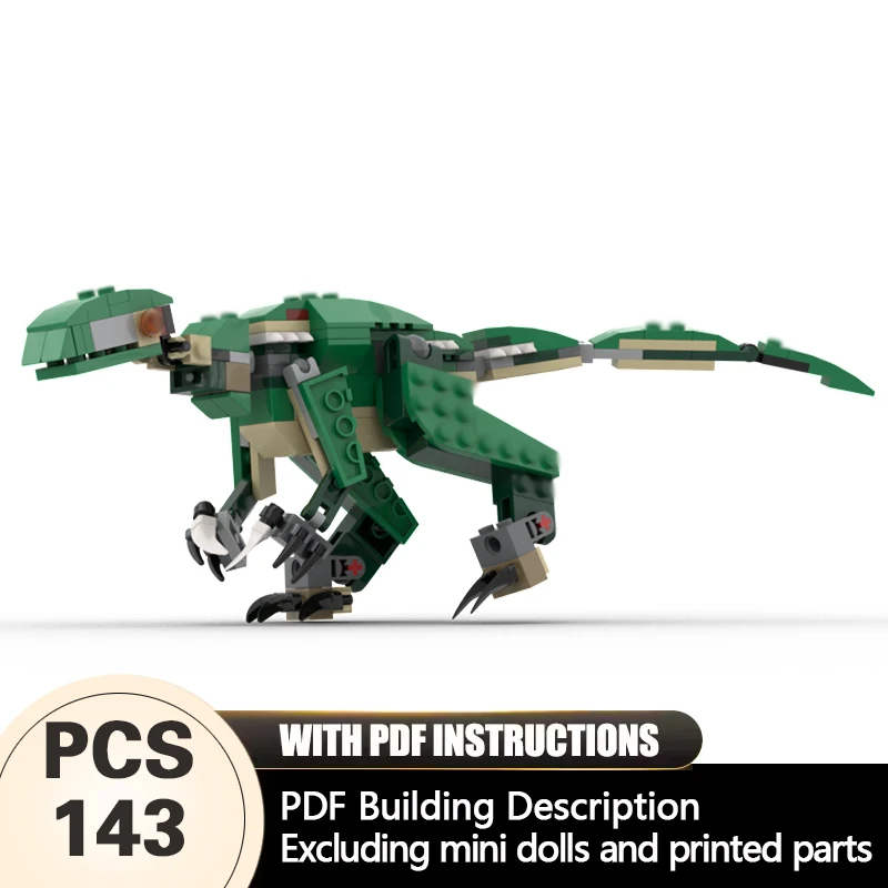 

Creators Animal Series Model MOC Building Bricks Australovenator Modular Technology Gifts Holiday Assemble Children Toys Suit