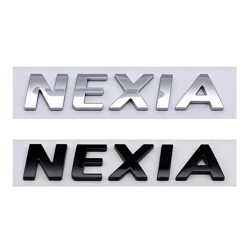 3D Car ABS Decal NEXIA Logo Letter Emblem Pickup Rear Trunk Body Car Badge Stickers Car Exterior Accessories