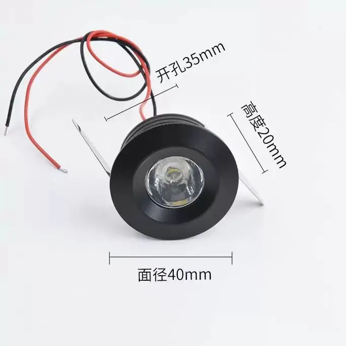 

LED cabinet light Spotlights Mini Led Ceiling Downlights 1W Embedded Lamp Bulbs for Counter Showcase DC5V DC12V DC24V