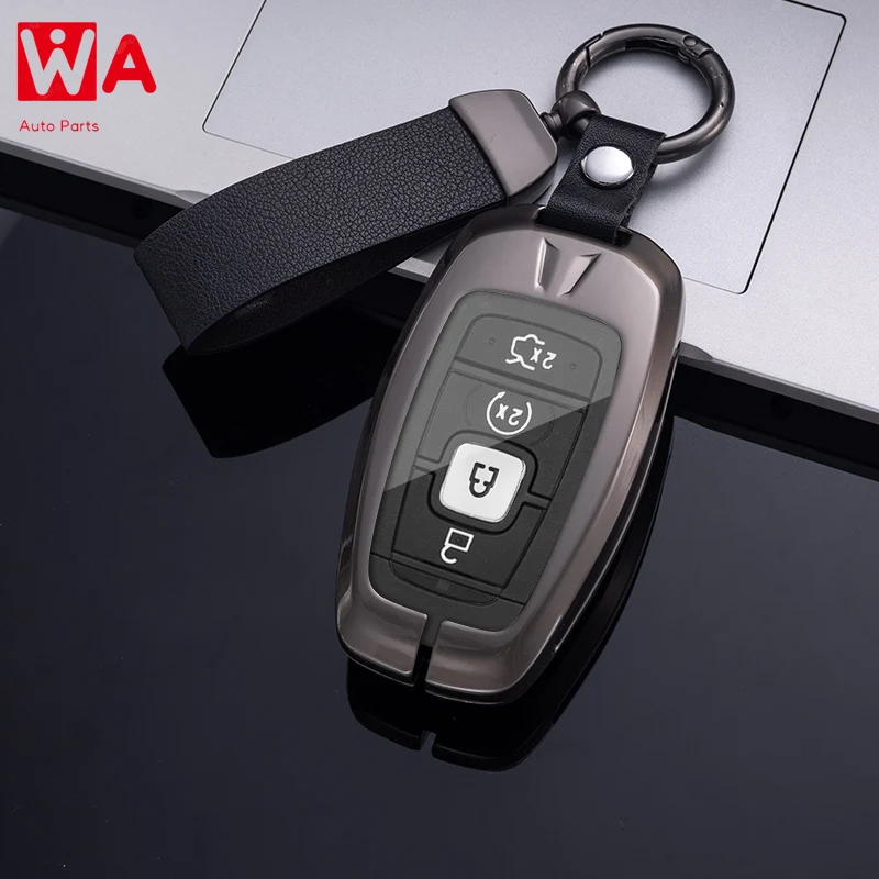 

Metal Car Key Cover Case For Lincoln Continental MKC MKZ MKX Navigator Z Nautilus Aviator Corsair 2017 2018 2019 2022 Keychain