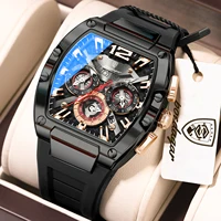 Relojes de Lujo para Hombre POEDAGAR, Reloj Deportivo de Silicona Luminoso a Prueba de Agua con Fecha, Cronógrafo de Cuarzo, Reloj de Pulsera de Moda para Hombre