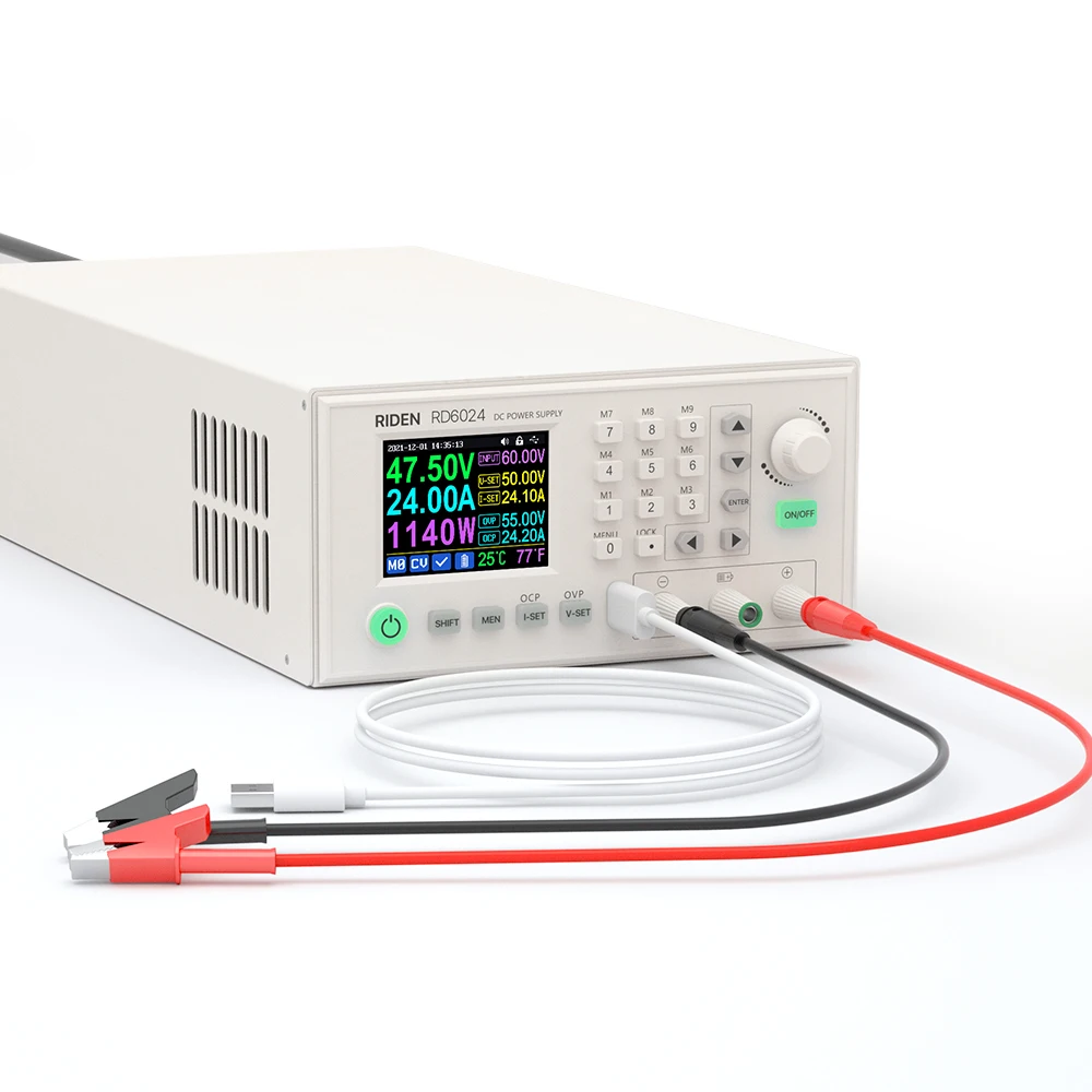 6024 Set assemblato 60V 24A 1140W Controllo digitale USB Regolatore di alimentazione da laboratorio a tensione regolabile da CA a CC