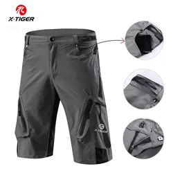 X-TIGER Mountain Bike Shorts Multi-Pockects Breathable Loose Riding Road MTB Shorts Outdoor Sports Waterproof Cycling Pants