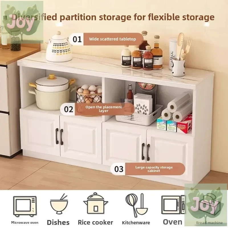 

Slate kitchen locker storage cabinet multi-layer microwave oven locker cutting table console bowl cabinet