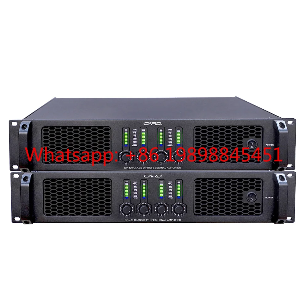 Amplificador Profesional de 5000 Vatios, Amplificador de Potencia de 4 Canales, Amplificador Clase D
