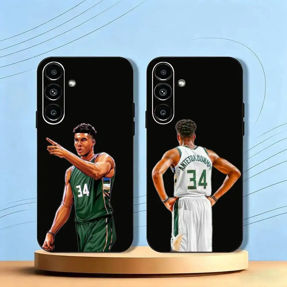 Giannis Antetokounmpo Protection Cover Shatterproof Precise Hole TPU Printed Phone Case For Samsung Galaxy