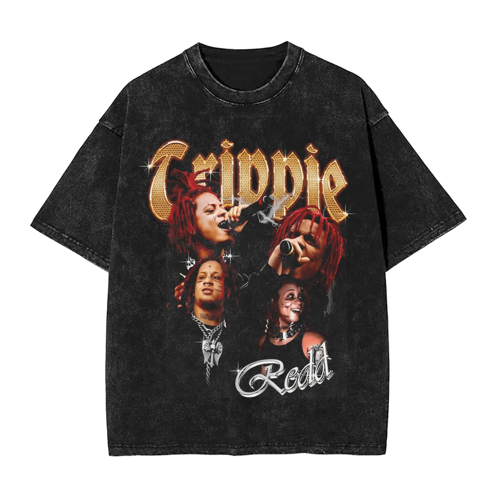 Trippies T Shirt Summer Red Hair Redds Y2K Funny T-Shirts Cotton Hip Hop Tee Shirt For Men Short Sleeves Loose Top Tees