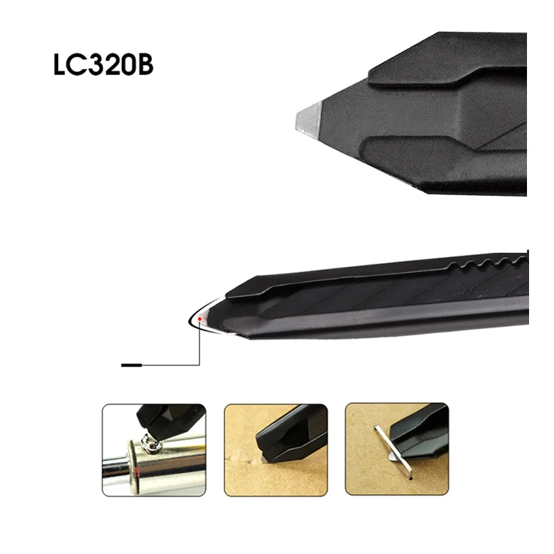 TAJIMA Utility Knife Black Stainless Steel Blades Mini Cutting Tool Package Opener 1101-0005/1101-0006/1101-0235/1101-0404