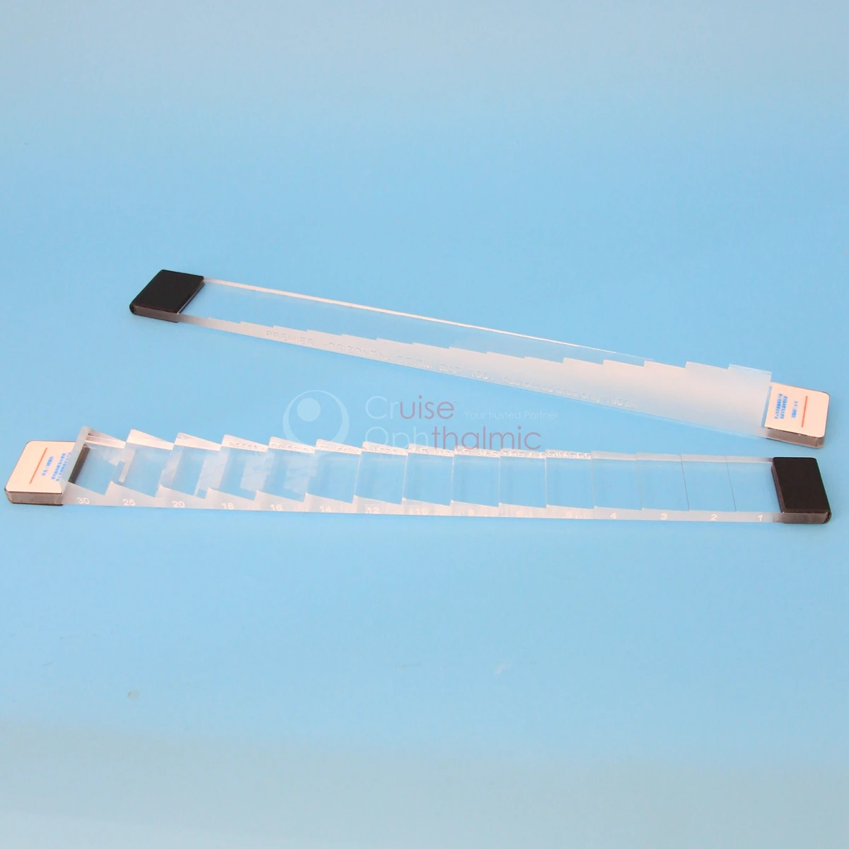 Imagem -02 - Barras de Prisma de Optometria de Luxo Barra Vertical e Horizontal 31 Dioptrias Maleta de Madeira Certificado Pb31n