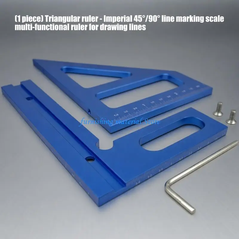 Y5GD Lightweight Aluminum Measuring Ruler Perfect for Accurate Layouts In Carpentry