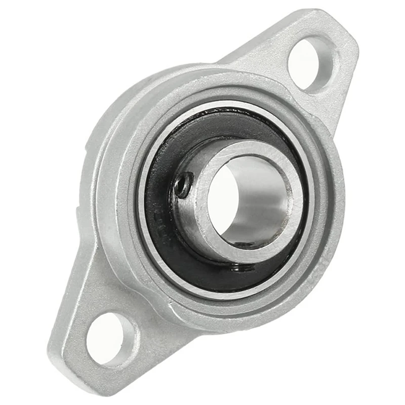 New12pcs KFL001 12Mm Zinc Alloy Self Aligning Pillow Block Flange Bearing Rhombic Bearing Housing