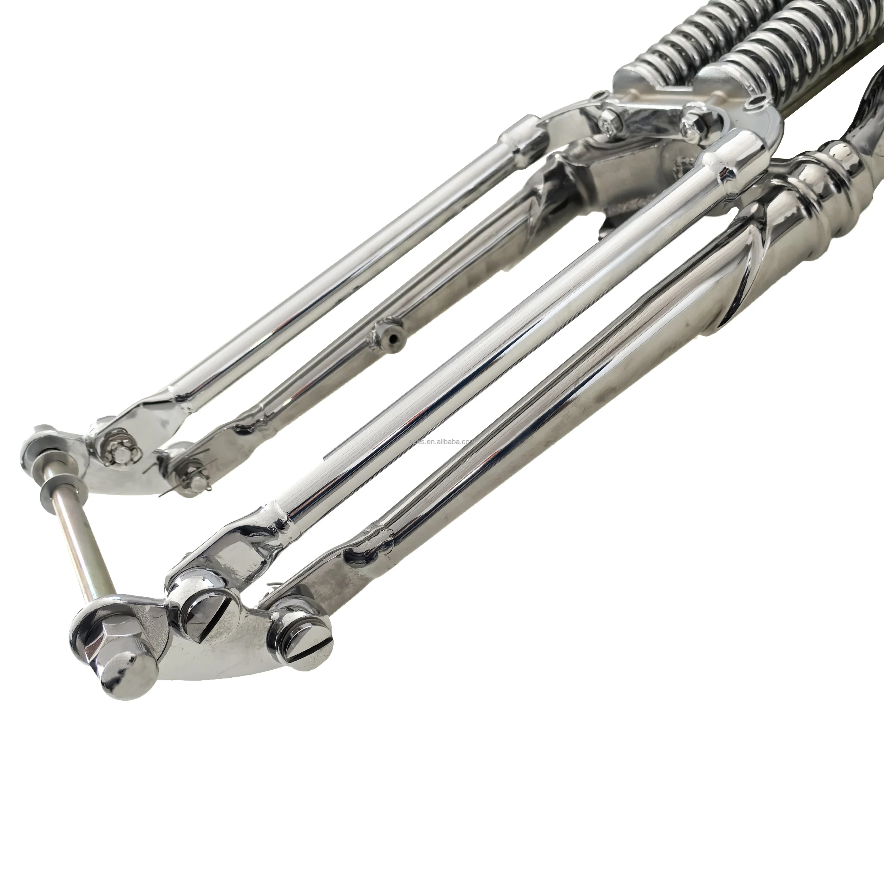 18-Inch Retro Vintage Springer Front Fork End Motorcycle Body System Chromed Accessories！！