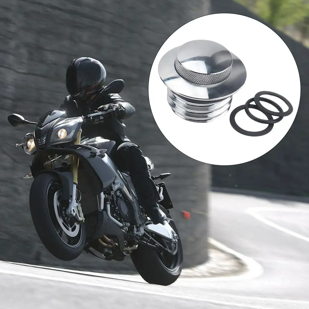 Motorcycle Fuel Tank PopUp Gas Caps CNC Flush Mount Storage Caps for