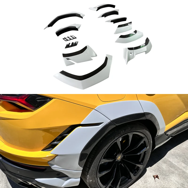 Lightweight Car Kit Suitable for Lamborghini URUS S Upgraded 1016 Style Resin Primer+dry Carbon Fiber Wheel Arch Body Kit
