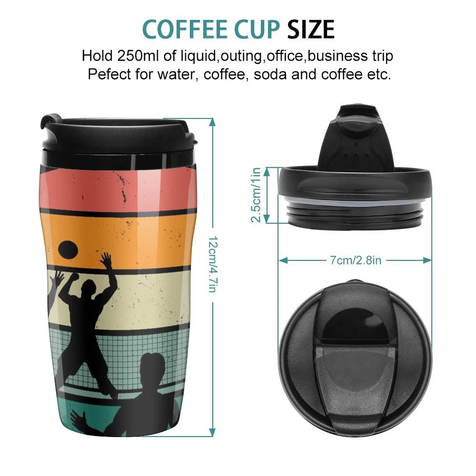 New Retro Volleyball - Sport - World Volleyball Championships Travel Coffee Mug Mate Cup Luxury Coffee Cup