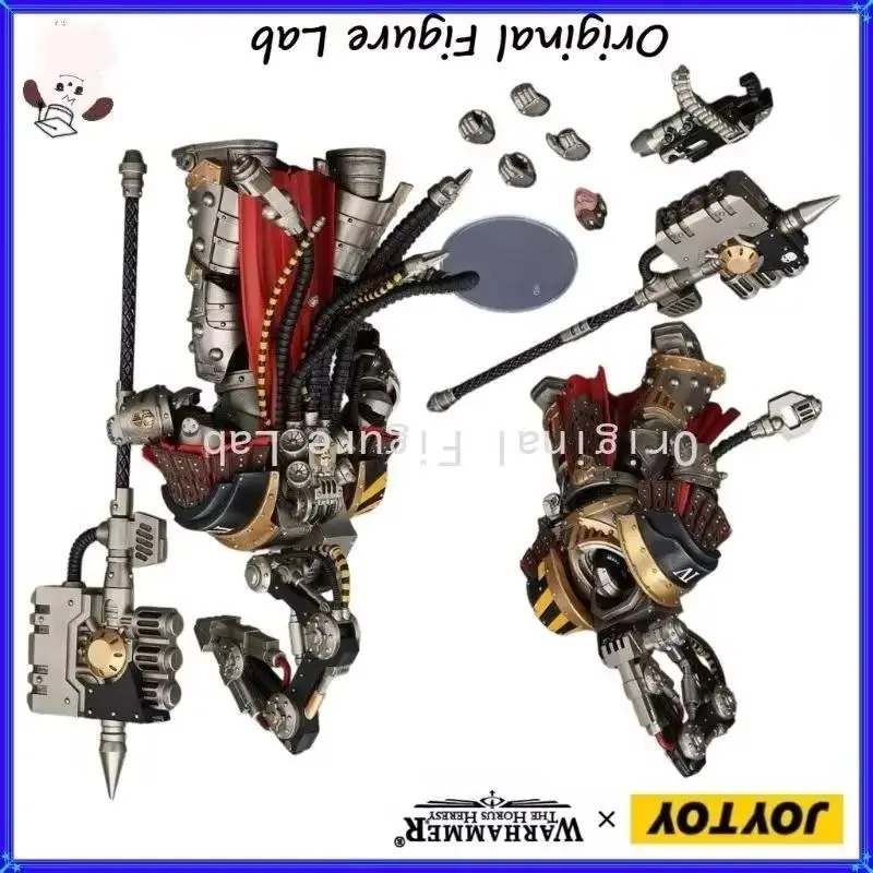 Original JOYTOY Warhammer The Horus Heresy Iron Warriors Warsmith with Graviton Crusher Hammer Trendy Toys Models