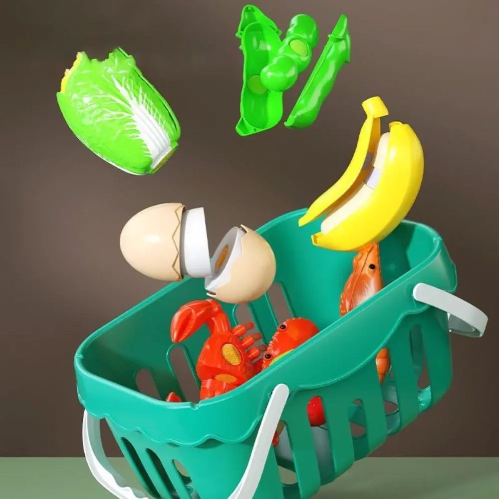 Jeu de découpe en plastique, ensemble de nourriture, cadeaux de noël, jouets de cuisine colorés pour enfants, jouets interactifs pour filles, 2024