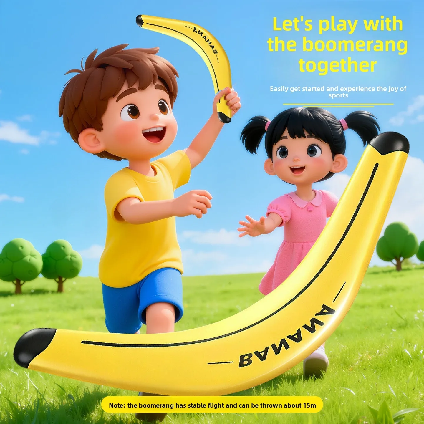 Boomerang soft frisbee children can boomerang frisbee banana boomerang outdoor toy sports throwing frisbee flying machine