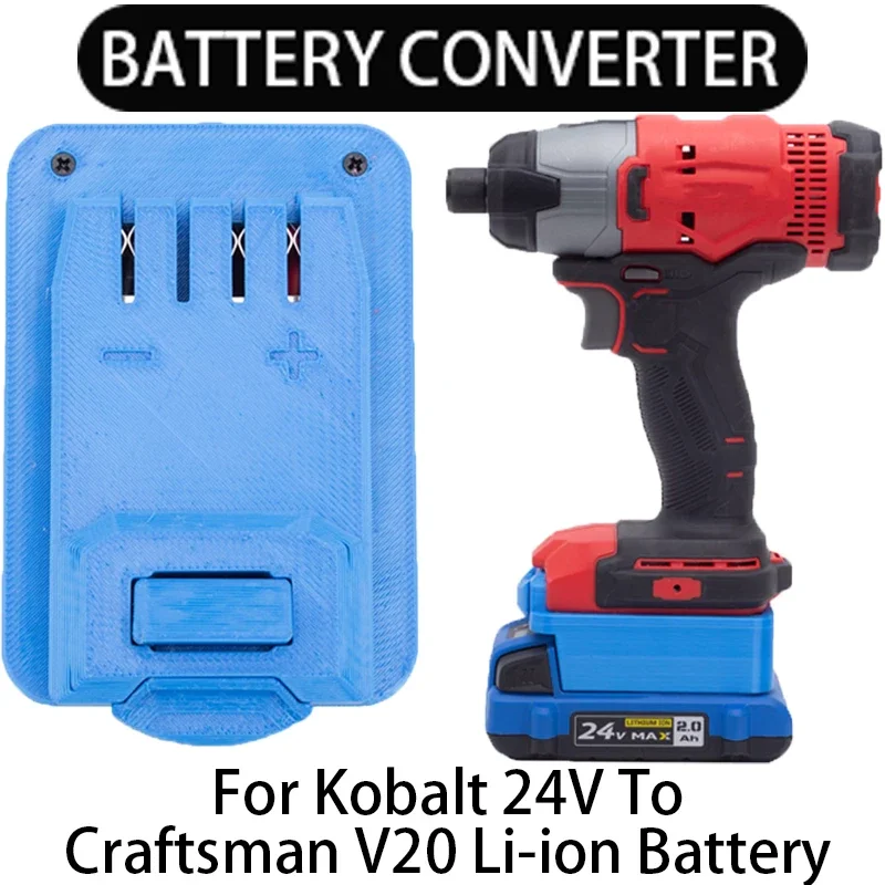 Battery Adapter/Converter for Craftsman V20 Li-Ion Tools to Kobalt 24V Li-Ion Battery Adapter Power Tool Accessories