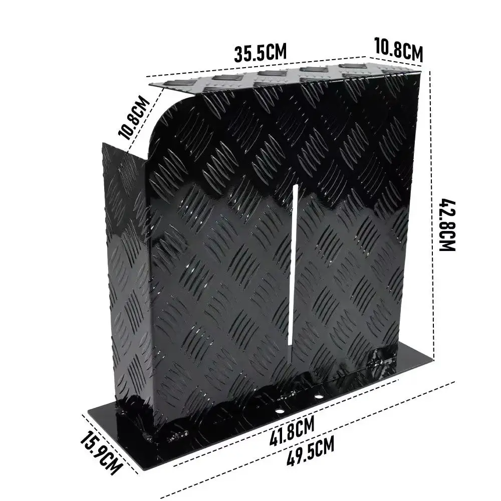 

Black Fuel tank Protector Gas Tank Bracket Diesel Tank Cover 2mm Thickness Oil Baffle Plate