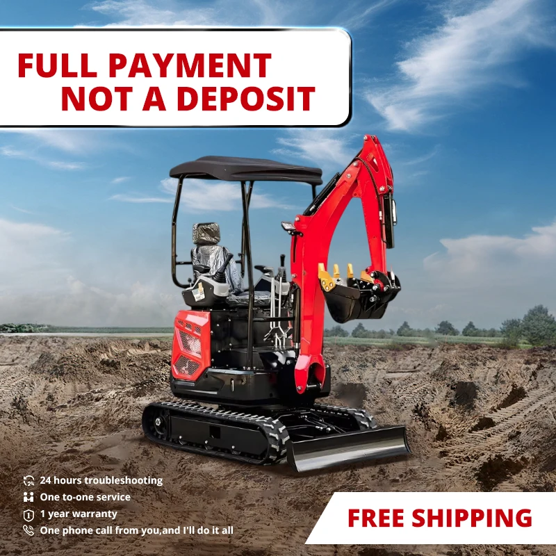 Full Payment Not A Deposit Factory Outlet 1.2 Ton New Crawler Digger Kubota Stamped Shell CE/EPA Compliance Engine