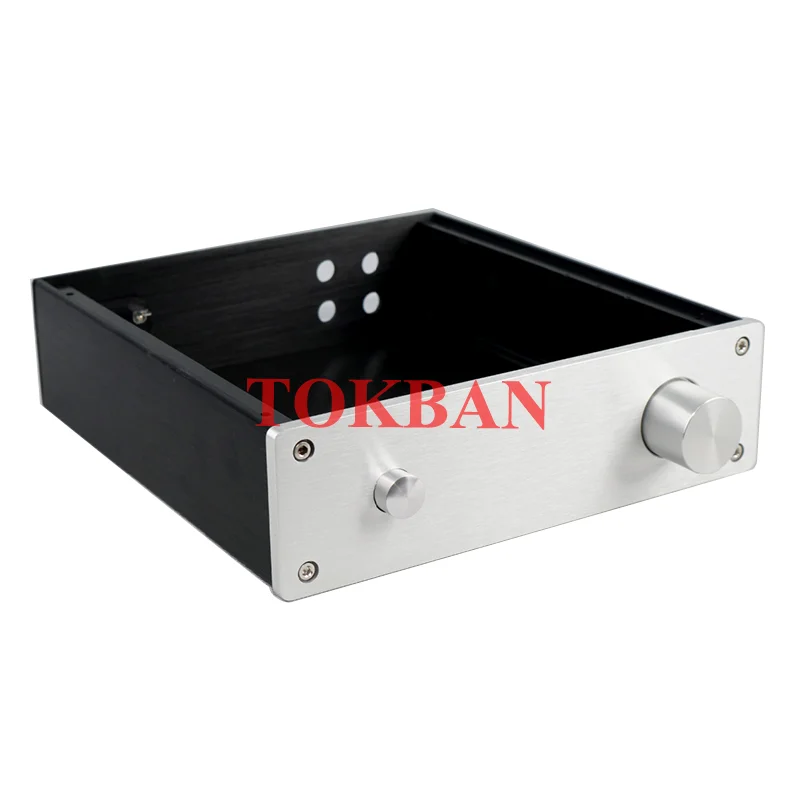 Tokban 216 215*62*229mm Alle Aluminium Eindversterker Chassis Behuizing DIY HIFI Voorversterker Case Shell