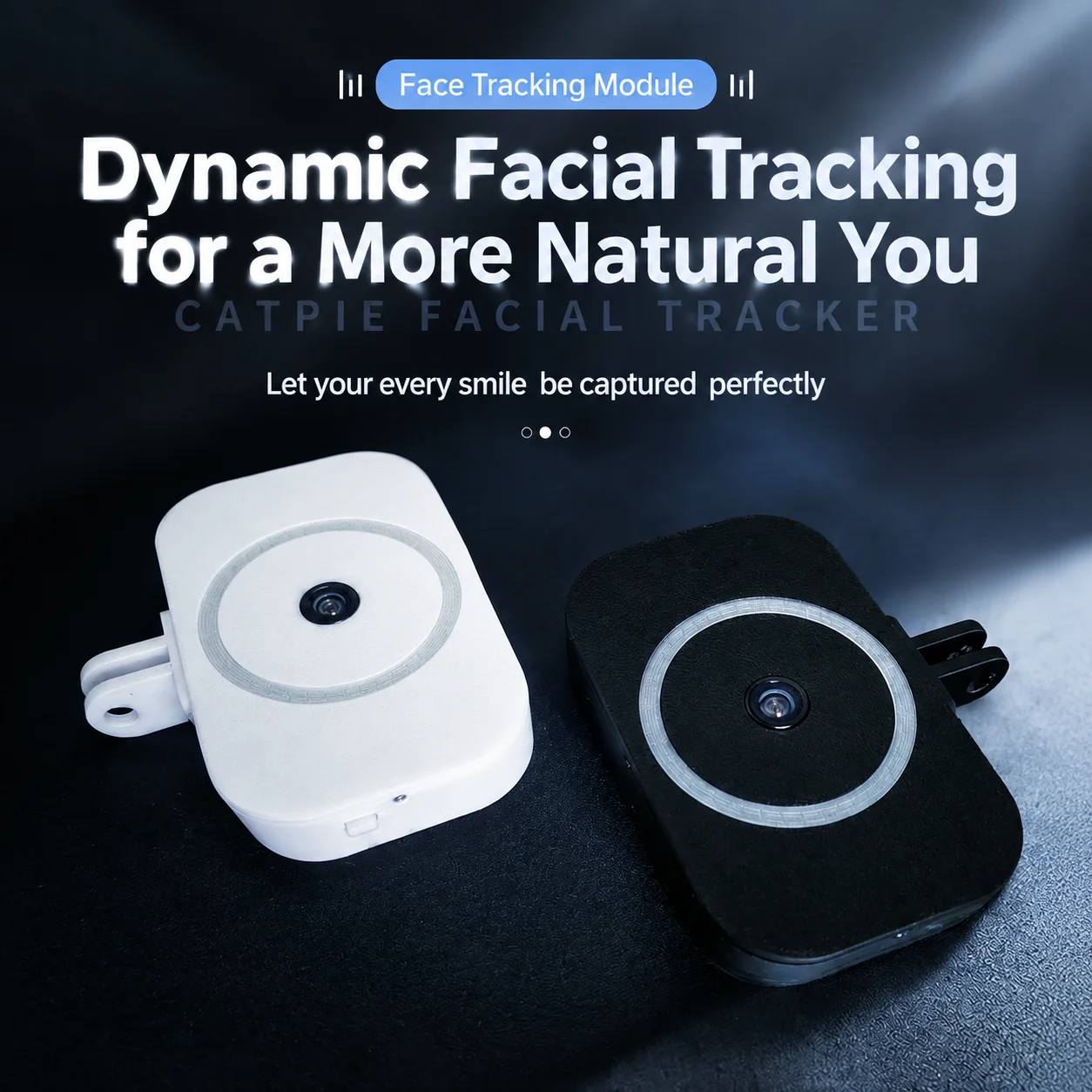 Cymple Cube Facial Tracker 73g Ultra Light VR Facial Motion Capture Infrared Camera Wireless Tracker for VRChat