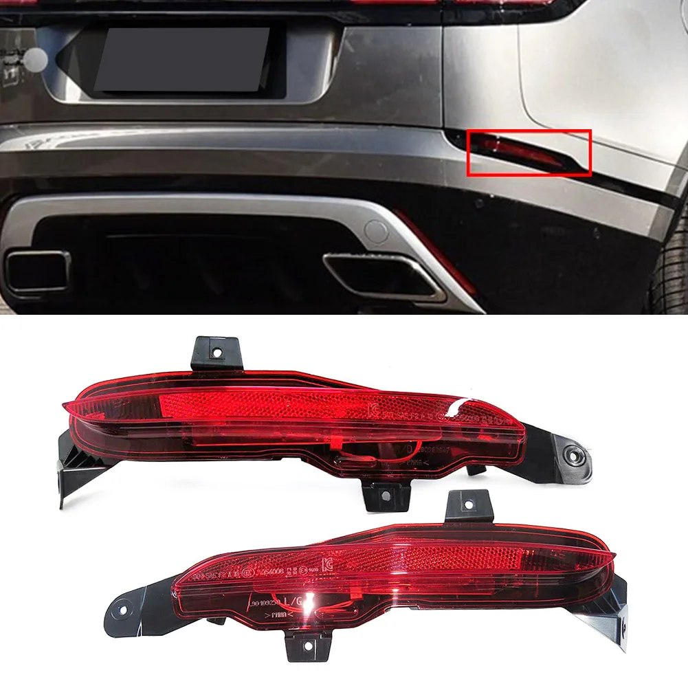 2x Auto Rear Bumper Fog Lamp Light Left & Right For Land Rover Range Rover Velar 2018 2019 2020 2021 2022 LR093439/LR093440