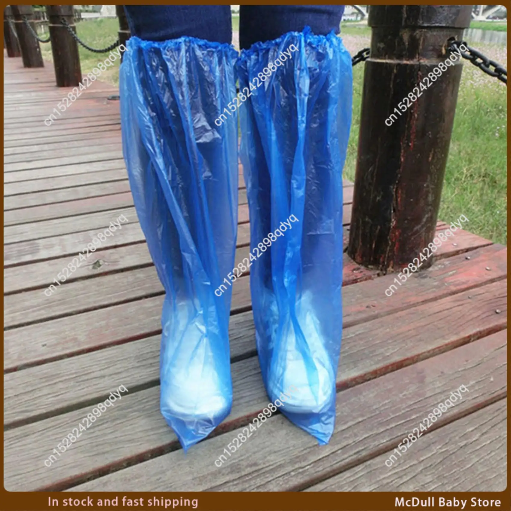 

ABJA-200Pcs Waterproof Disposable Long Shoe Covers Carpet Cleaning Overshoes Protective