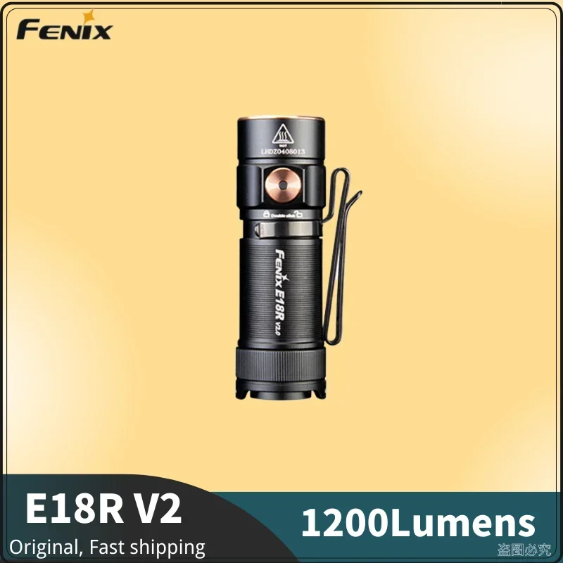 Fenix E18R V2.0 1200lumen torcia EDC Ultra-compatta tipo-C ricaricabile Include ARB-L16-700P batteria