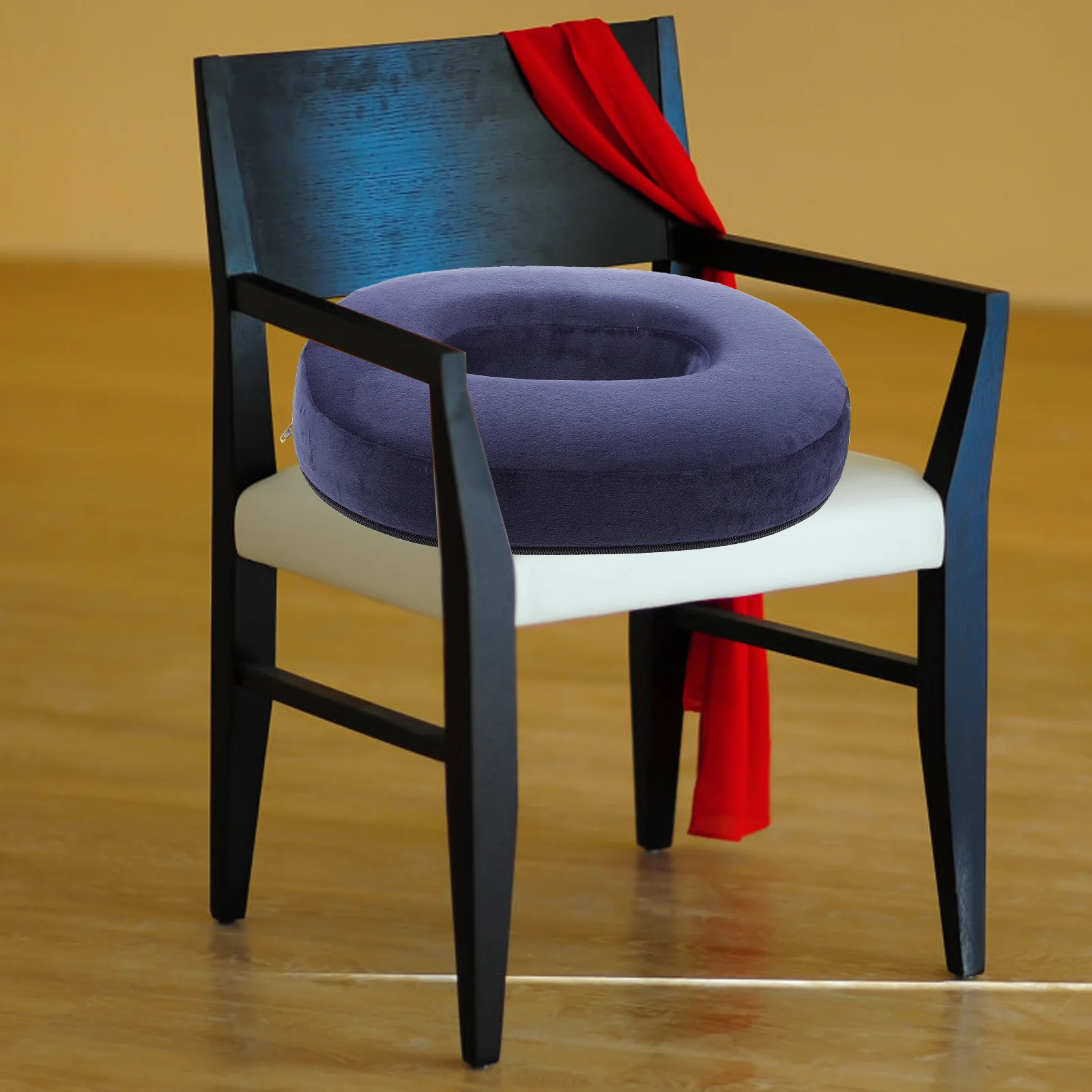 

1pc High Rebound Donut Cushion Soft Breathable Seat Pad For Office Chair Tailbone Relief Portable Sitting Pillow Car Travel Sofa