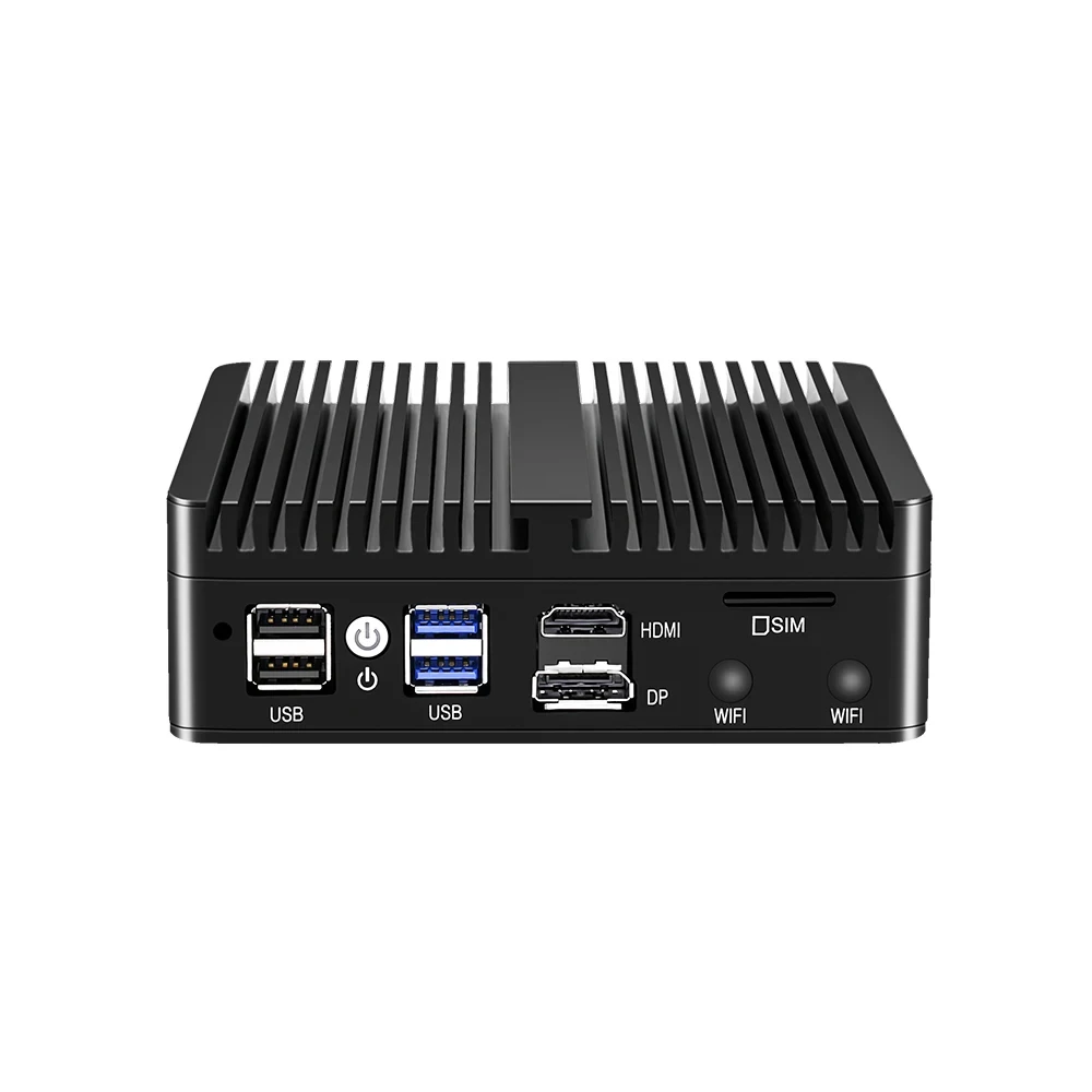 12th Gen N150 Fanless Mini PC N100 4x I226-V 2.5G LAN N5105 N6000 NVMe Barebone كمبيوتر صغير Proxmox PfSense جهاز توجيه جدار الحماية