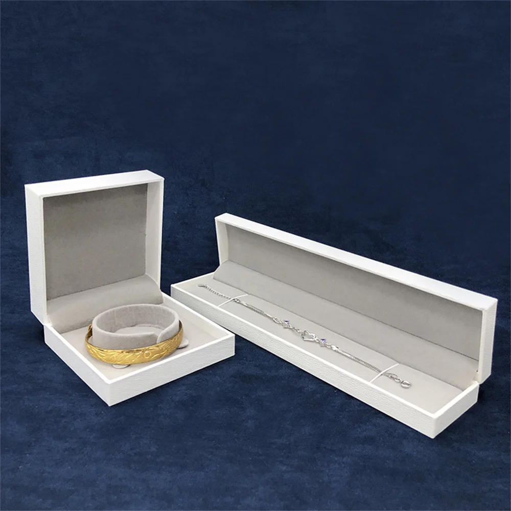 Bracelet Box Right Angle Gift Packaging Box Necklace Box Composite Material For Online Dropshipping Silver Products Packaging