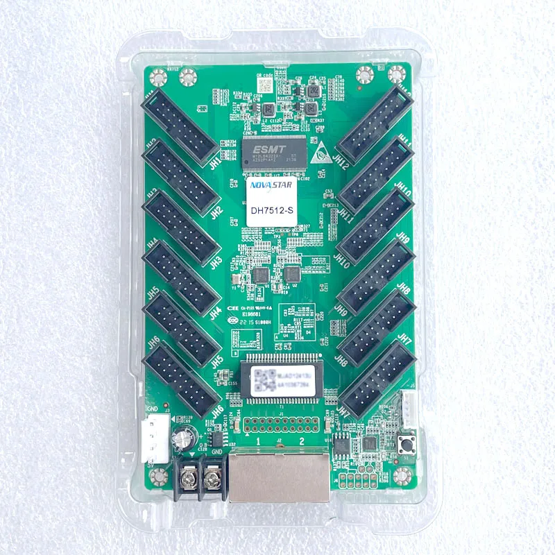 Novastar การ์ดรับสัญญาณ DH7512-S ชุดควบคุมวิดีโอติดผนังจอ LED กลางแจ้งในร่มโมดูลจอแสดงผล RGB HBU75สีเต็มรูปแบบ