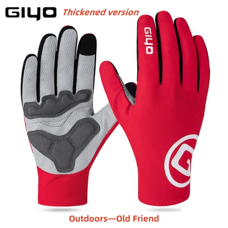 New Winter Gloves Riding Long Finger Autumn For Road MTB Bike Touch Screen Thickened Riding Motorcycle Electric Vehicle Gloves