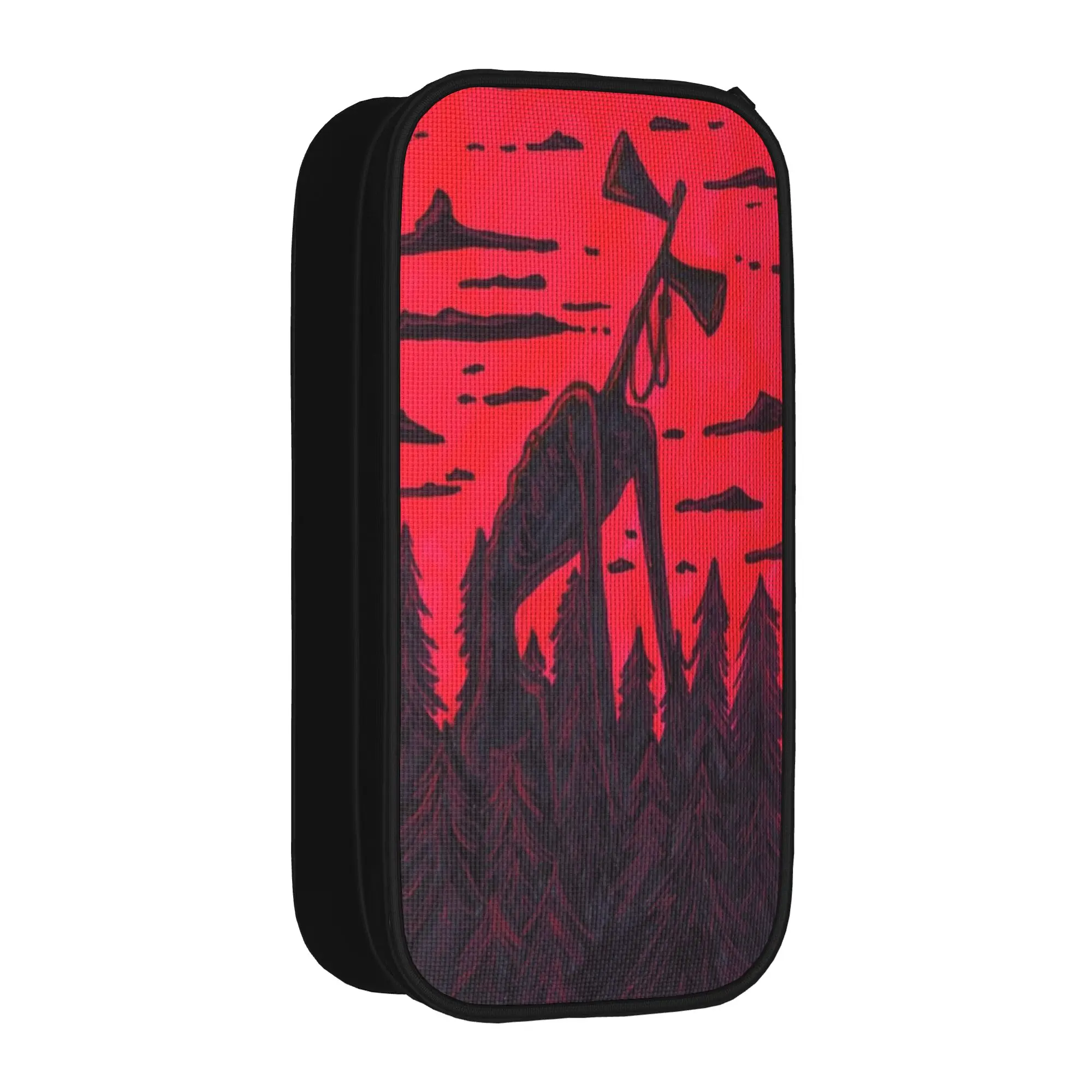 Siren Head In Dark Forest Pen Box Double Layer Large Capacity School Accessories  Pencil Bag Suprise Gift