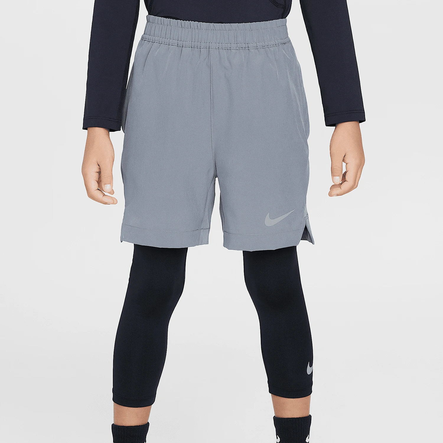 

Оригинальные спортивные дышащие трикотажные шорты Nike DRI-FIT для маленьких детей, модель IB8261-084