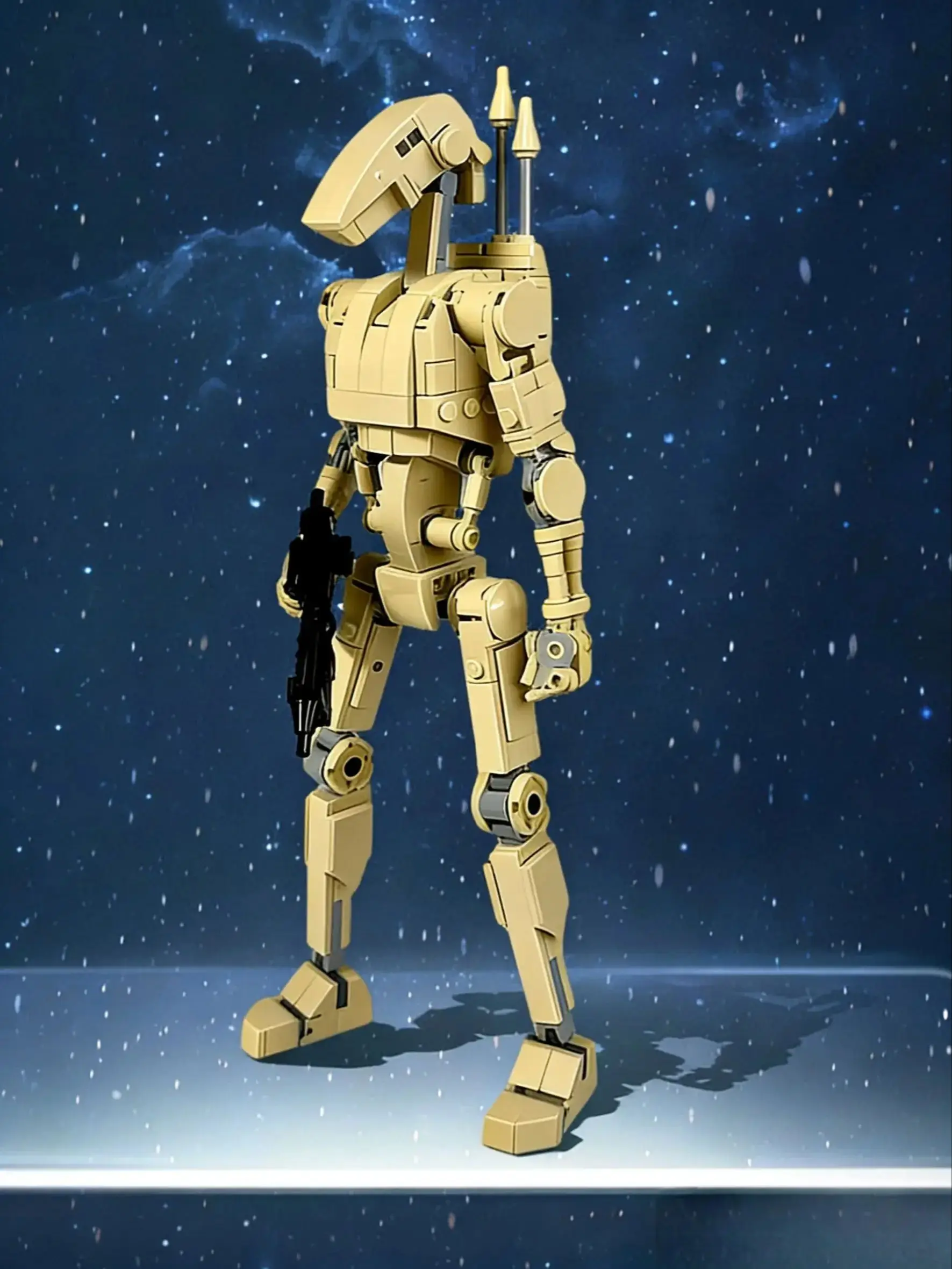 MOC-168210 guerre spatiale B1 Robot de combatMOC-168210 guerre spatiale B1 Robot de combat blocs de construction modèle Alien Robot briques jouets garçons Birt