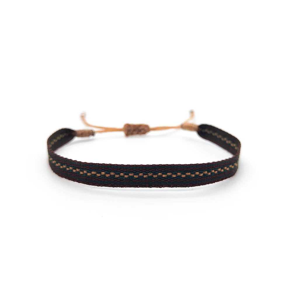 KKBEAD Kolumbien Armband Stoff Stoff Armbänder für Frauen Männer Handgewebtes geflochtenes Armband Geschenk Großhandel Boho Freundschaftsschmuck – Detail 9