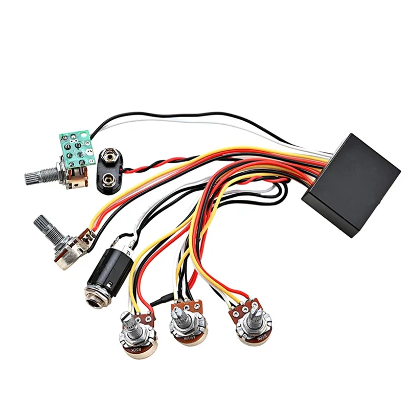 Bass 3-band Active and Passive EQ Preamp Circuit for Bass Pickups