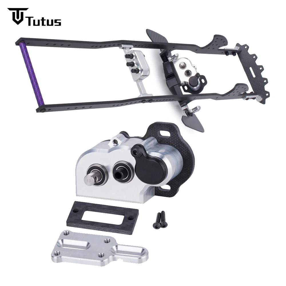 

Сверхлегкая портальная коробка передач, 48-контактная 3-скоростная алюминиевая раздаточная коробка для шасси 1/10 LCG, оснастка Capra SCX10 III AR45