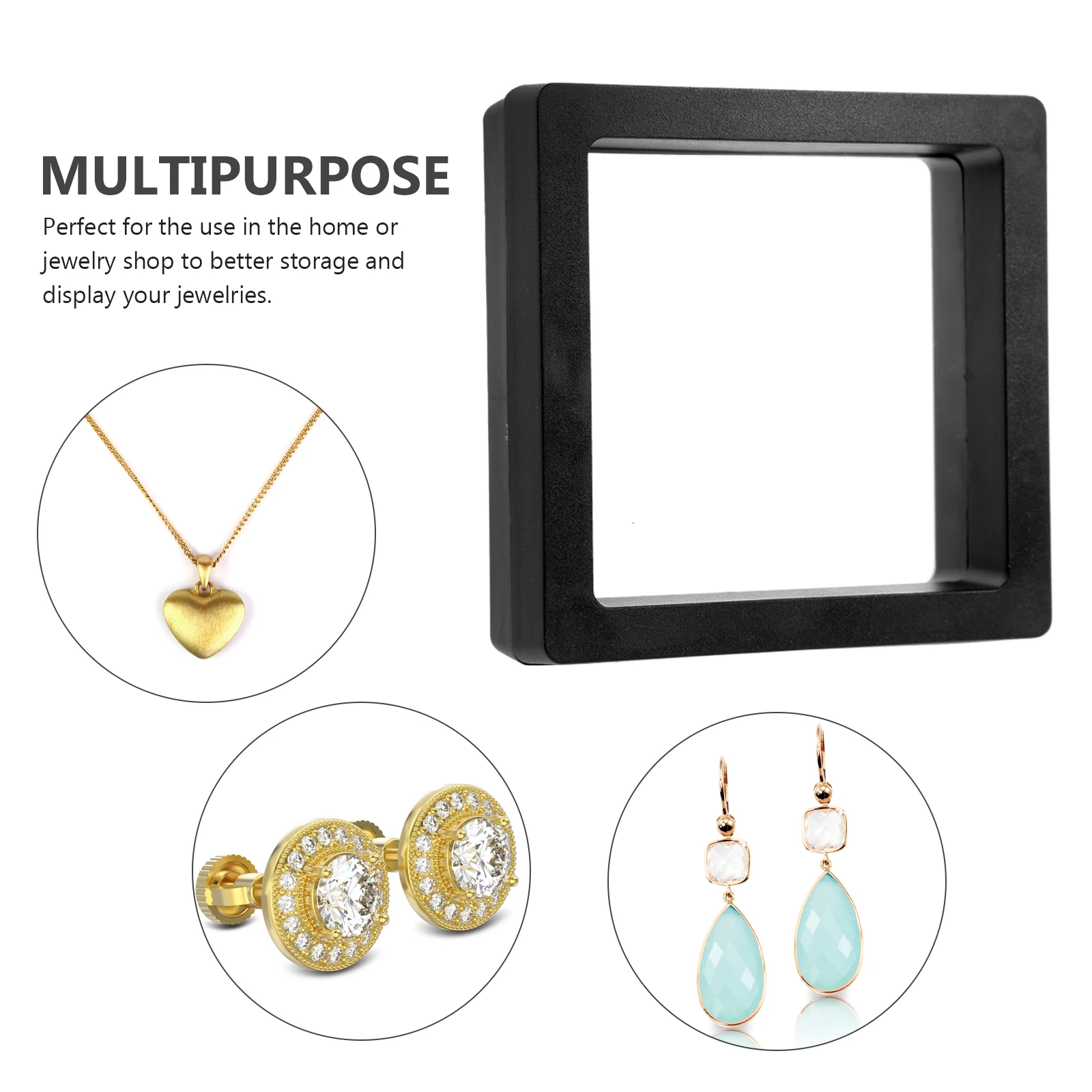 

10 шт., прозрачный органайзер для ювелирных изделий, стеллаж для хранения сережек, коробка для хранения аксессуаров, прозрачная шкатулка для ювелирных изделий, подставка для колец