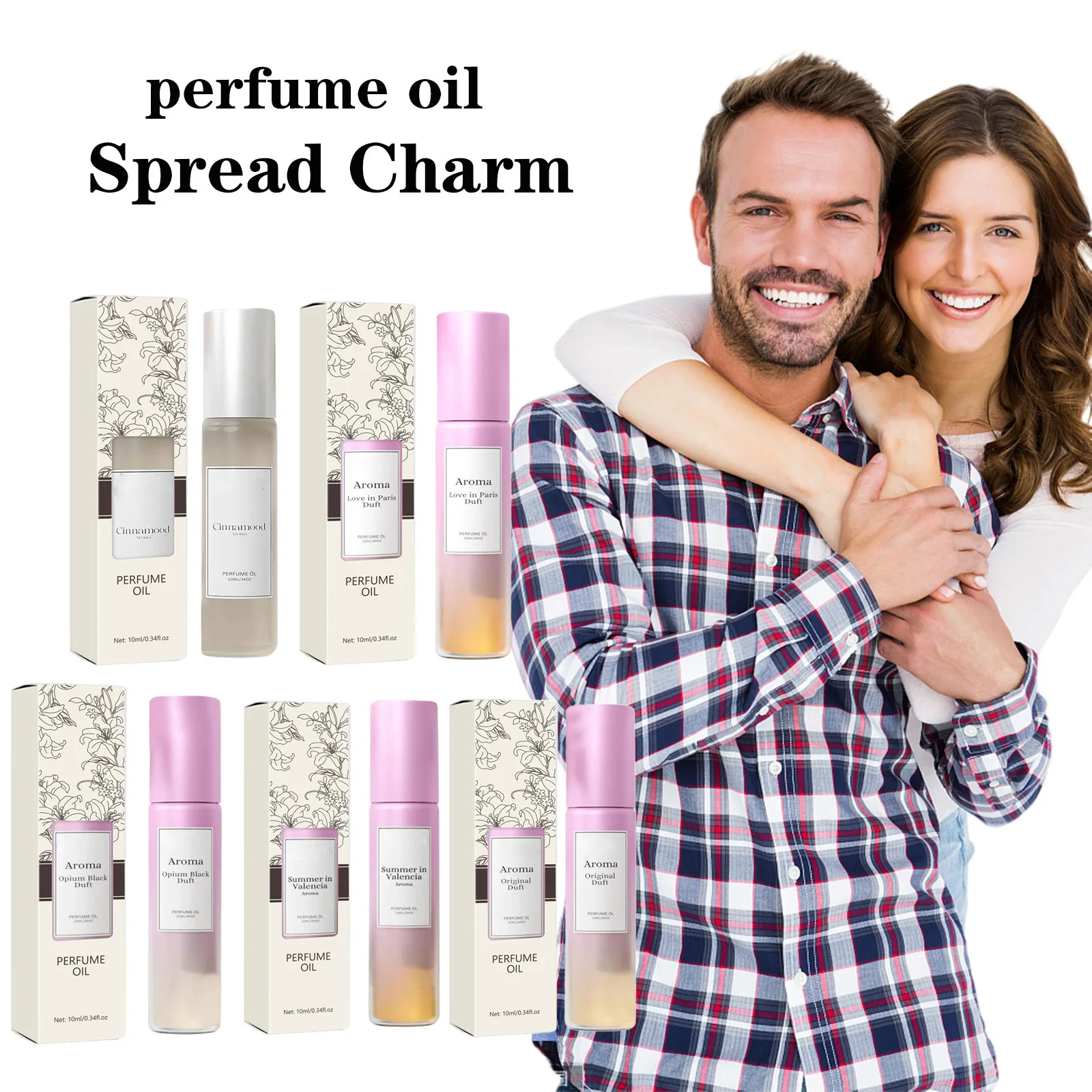 Natural Fragrance Oil Roll-on - Long Lasting, Non-Greasy, Fresh & Light Scent, Pocket-Size, Perfect for Daily Use, Women Men Un