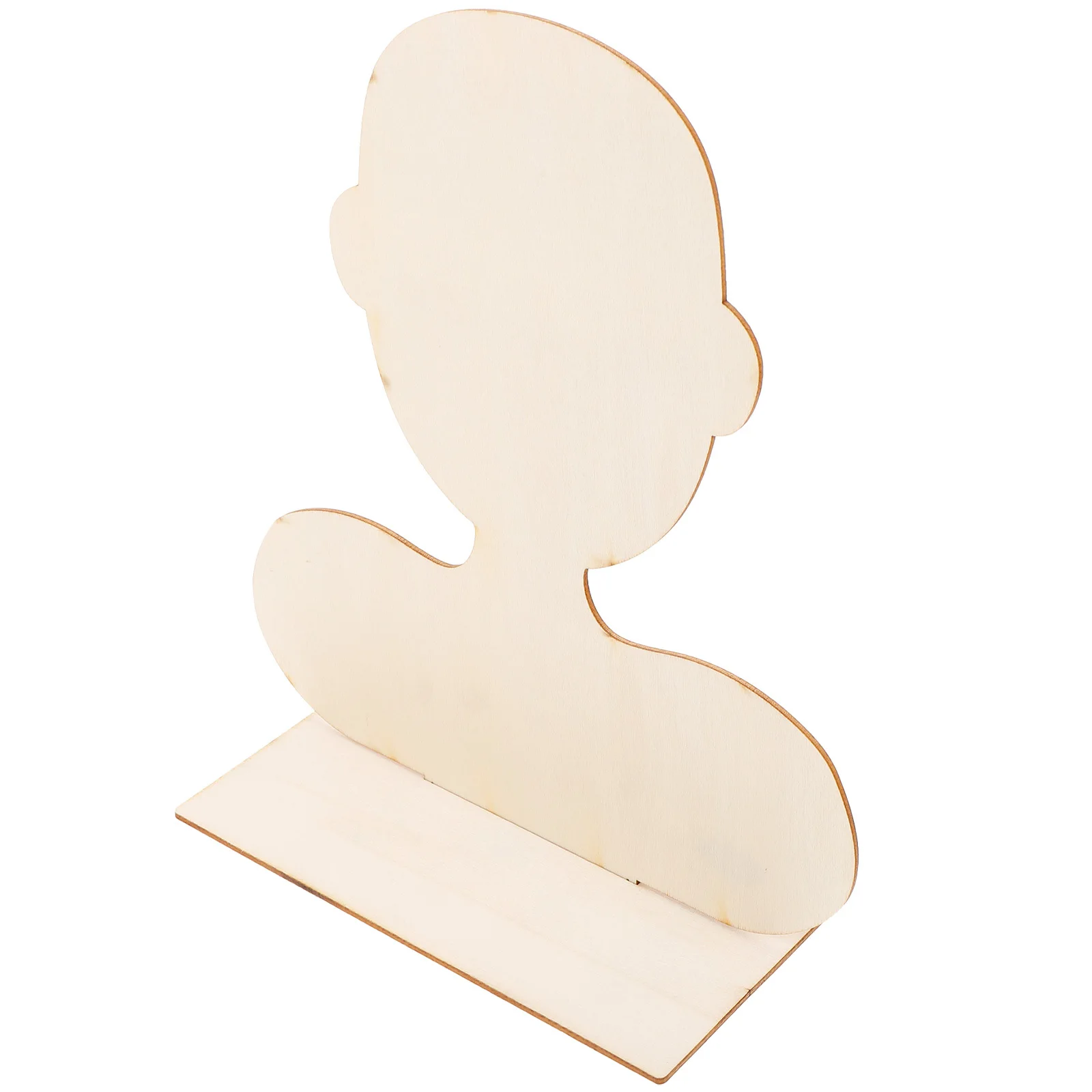 Tablero blanco de madera para mujer, retrato 3D hecho a mano, arte artesanal, fabricación de arcilla, pintura, decoración, suministros de cerámica