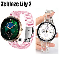 For Zeblaze LILY 2 Smart Watch Strap Band Clear PC adjustable Plastic Bracelet Women men Belt