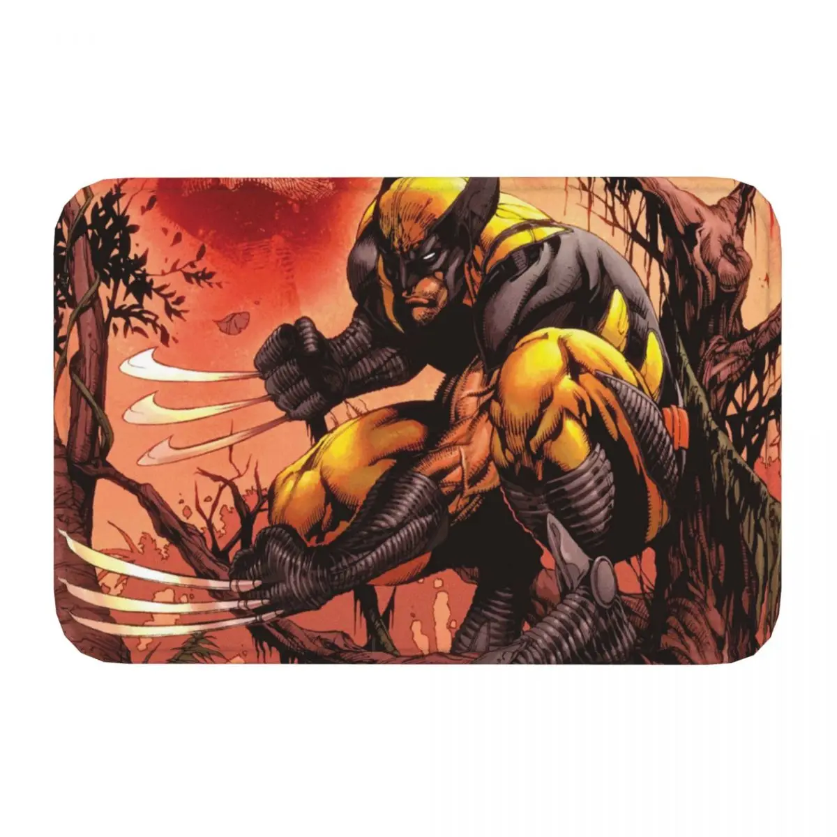 MARVEL Super Hero Anti-Slip Doormat Living Room Mat Wolverine Hallway Carpet Welcome Rug Home Decor