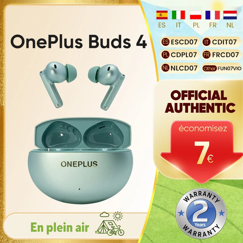 Audífonos OnePlus Buds 4 Originales, Versión Global, Cancelación Activa de Ruid…