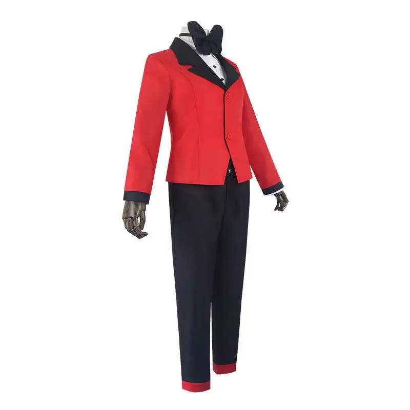 Anime Hazbin Cosplay Hotel CHARLIE Costume Abito Giacca uniforme Vestito Costume di carnevale di Halloween Parrucca Donna Uomo