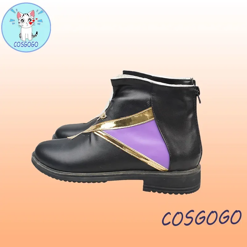 COSGOGO-Costume de Cosplay Kamisato Ayato pour Homme, Jeu Genshin Impact, Kamisato Ayaka, Frère Ayato, Chaussures